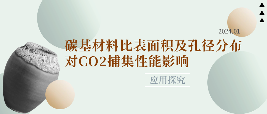 碳基材料比表面积及孔径分布对CO₂捕集性能影响