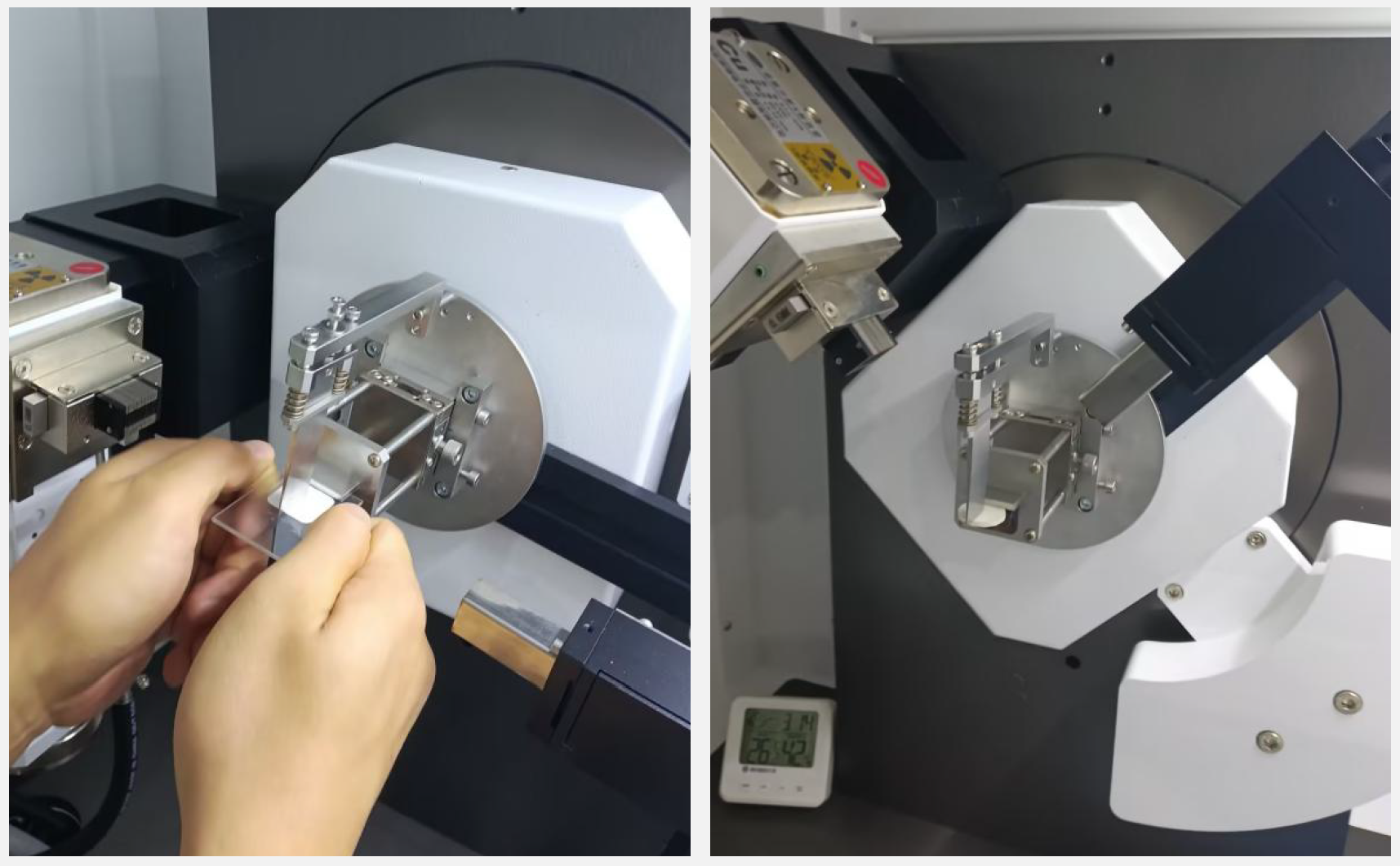 θ-θ测角仪样品安装和测试